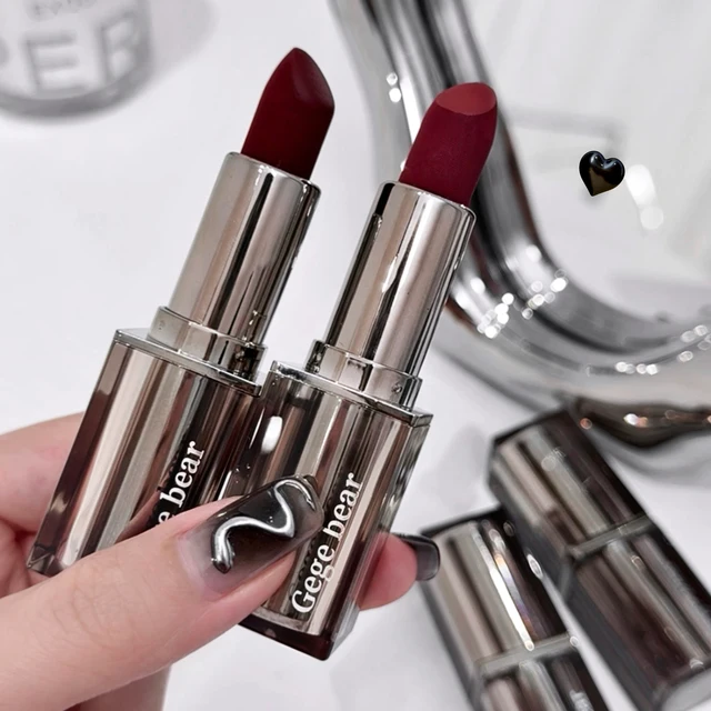 Gege Bear Matte Nude Lipstick Velvet Long Lasting Waterproof Natural Lipstick Lip Gloss Lip Glaze Lip Gloss