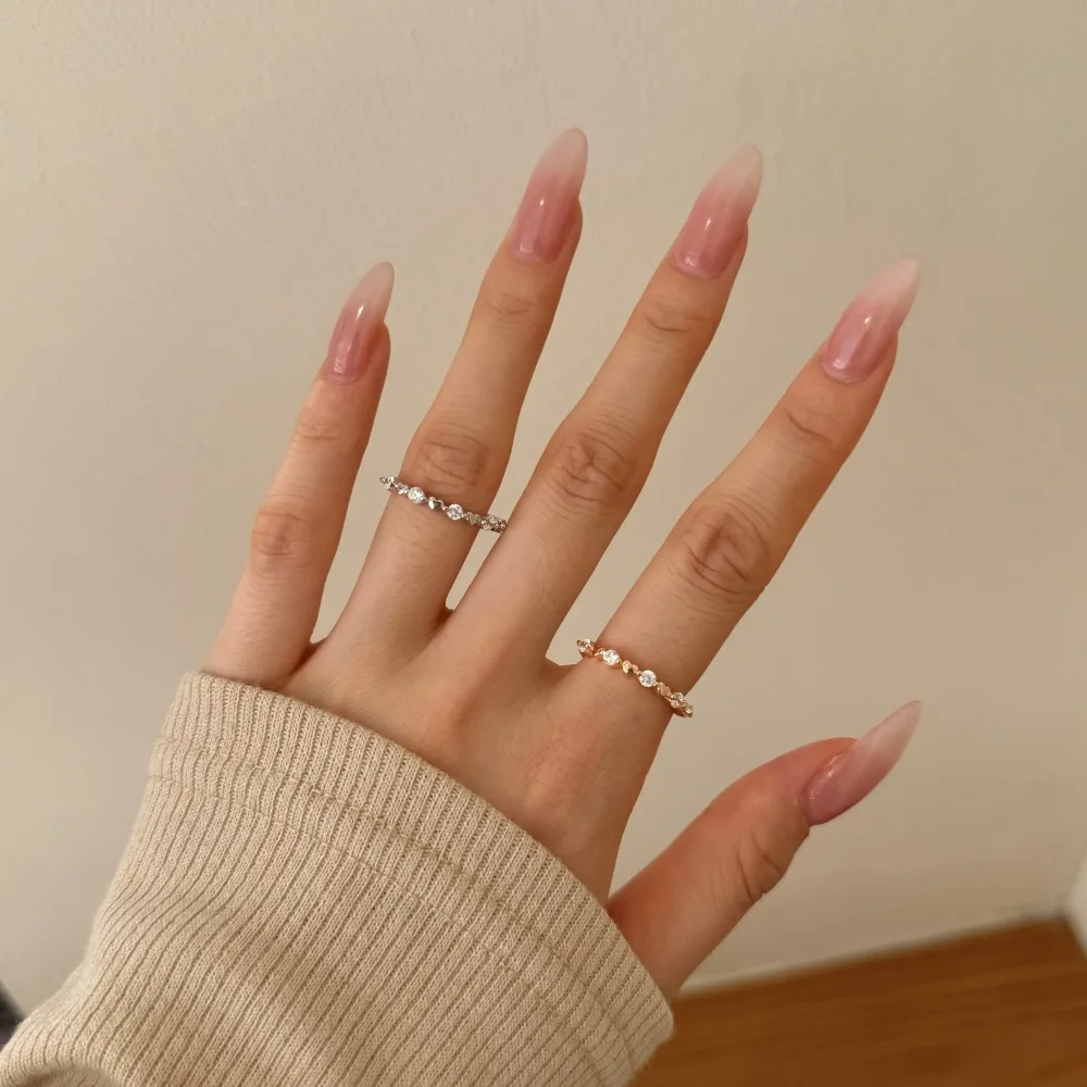 KAKODIY Exquisite Unique Design Eternity Band 925 Sterling Silver Rhodium Champagne Gold Plated Heart Shape 5A Cubic Zirconia Jewelry Ring detail 1