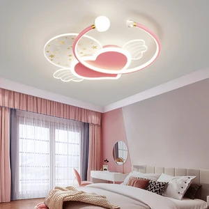 Heart Shape Kids Ceiling Lamps Children's Room Acrylic Modern Led Ceiling Light for Bedroom