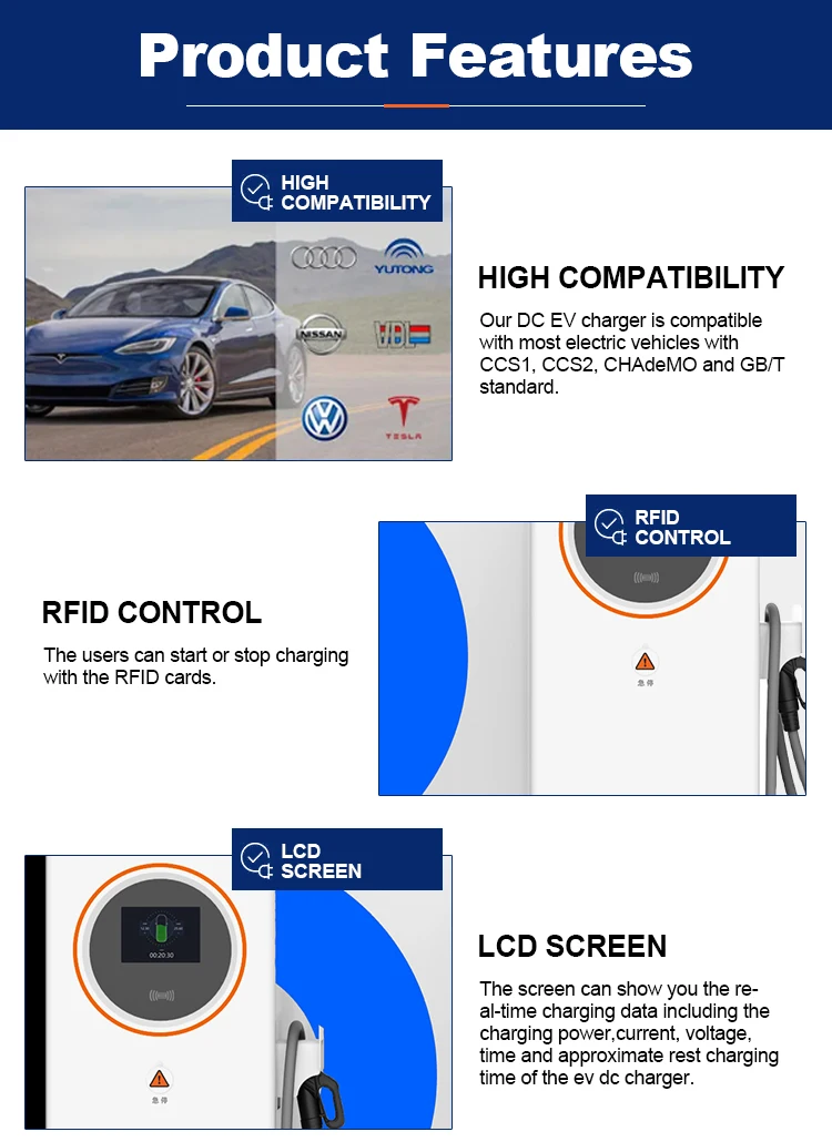 New Energy Vehicle 240KW 480KW 600KW OCPP Electric Car Dc Fast Charging Pile Commercial Ev Charging Station details