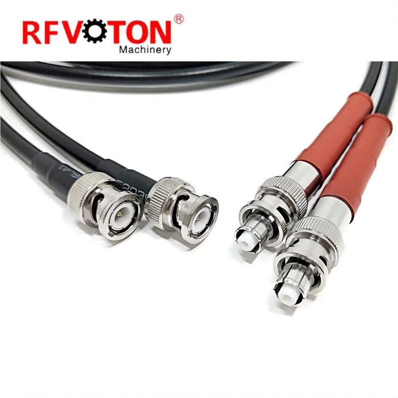 BNC cable kit SHV 5000V to BNC male plug type RG58 rf coaxial cable assembly kit