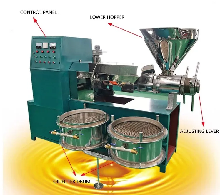 Commercial Sesame Oil Press Machine Soya Bean Oil Extraction Machine