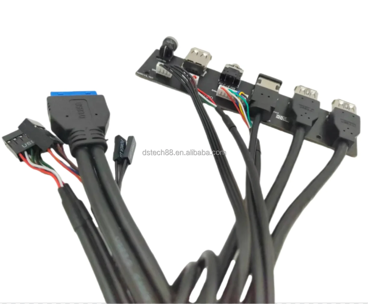 Desktop Computer Case Cable Front Panel With Usb3.0x2 And Usb2.0 Hd