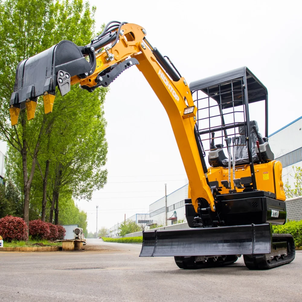 Mini escavatore cingolato da 2 tonnellate, conforme agli standard EPA ed EURO 5, escavatore per agricoltura, mini escavatore cinese, macchina scavatrice/benna in vendita