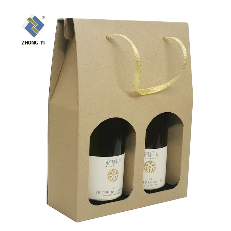 Custom Printed Cardboard 6 Pack Bottle Beer Carrier Box