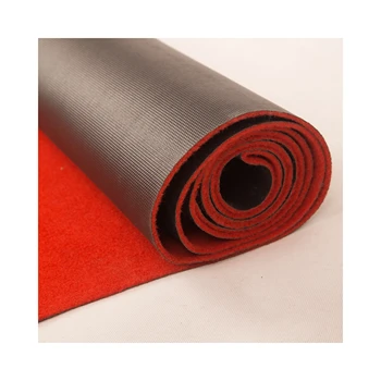 thick Red Carpet For Weddings Stage Commercial Event Rugs outdoor wedding pvc rubber bottom church red carpet anti-slip backing