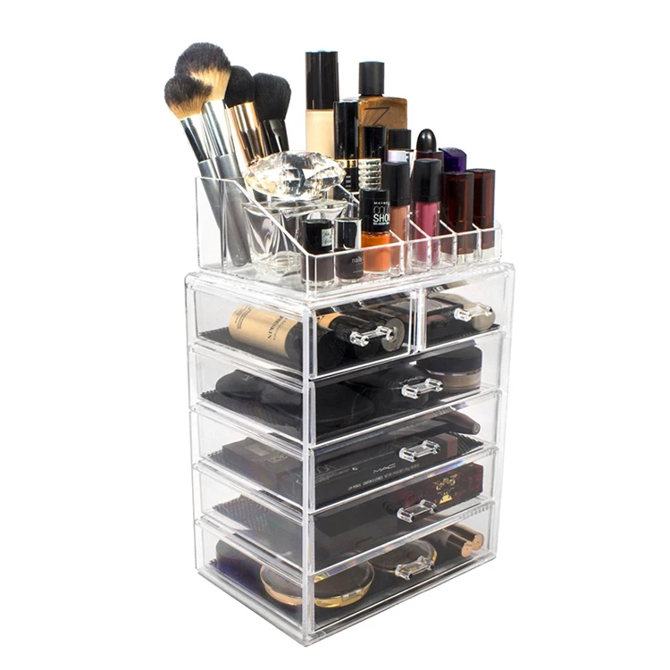 Qiaofeng 5 ярусов разделительная коробка для украшений для девочек акриловый ящик для косметики органайзер для макияжа
