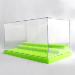 Самая продаваемая тонировка для стекла в 3 шага демонстрационная коробка пылезащитной витрина для лего блоков акриловый пластик дисплей коробка чехол