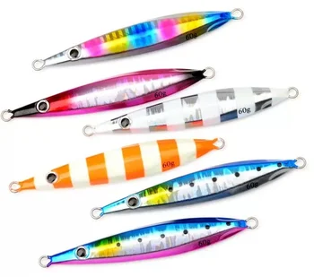 30g 40g 60g 80g Luminous Fast Jigging Lure Metal Jig Bait Saltwater Artificial Fishing Jigs – Metal Jig – view 2