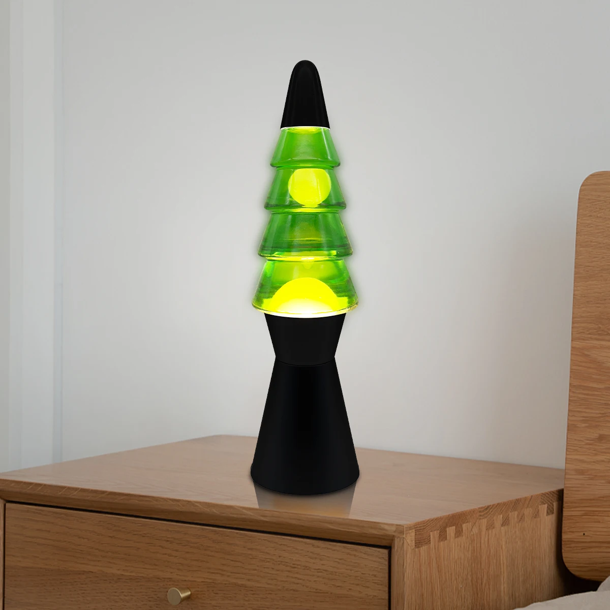 Factory Custom Manufacturer Christmas Tree Unique Design Silver Base LAVA Lamp for Bedroom