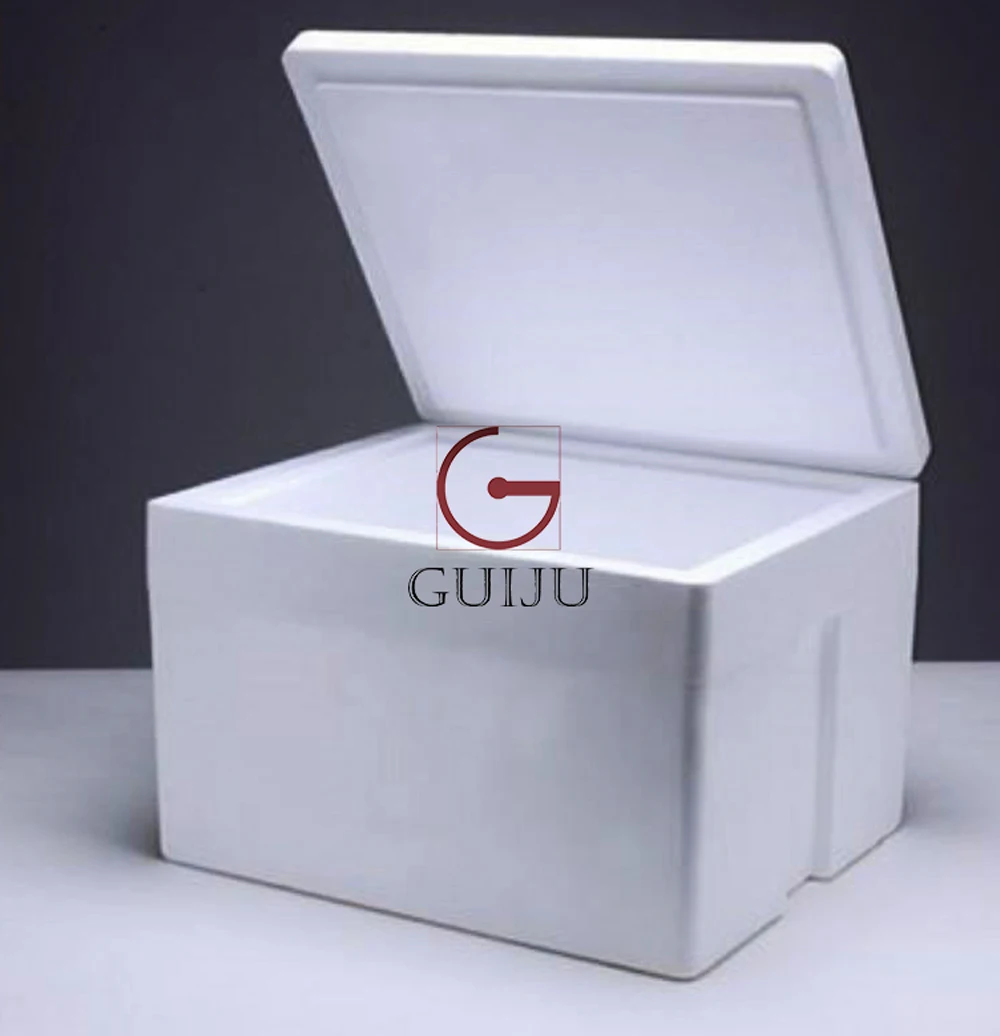 GUIJU New Automatic EPS Foam Box Production Line with Polystyrene Fish Box Making Machine With Hydraulic