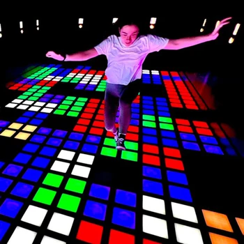 Interactive led floor tiles panels game pressure sensitive interactive floor megagrid activate game led floor light