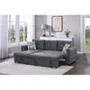 Gray + Velvet + Contemporary + Modern + 4 Seat