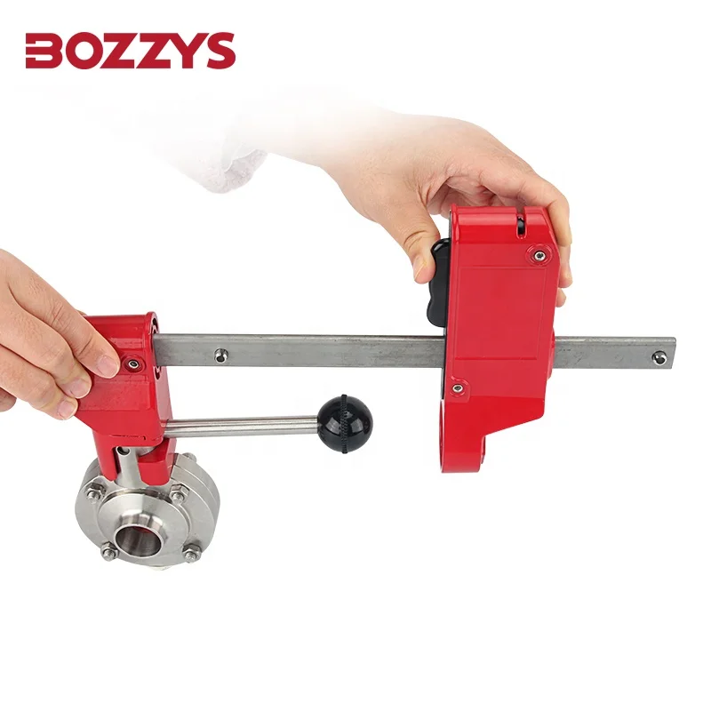 Заблокированный санитарный клапан-бабочка с вытяжной ручкой BOZZYS 4 замками отверстие для клапанов от 70 мм до