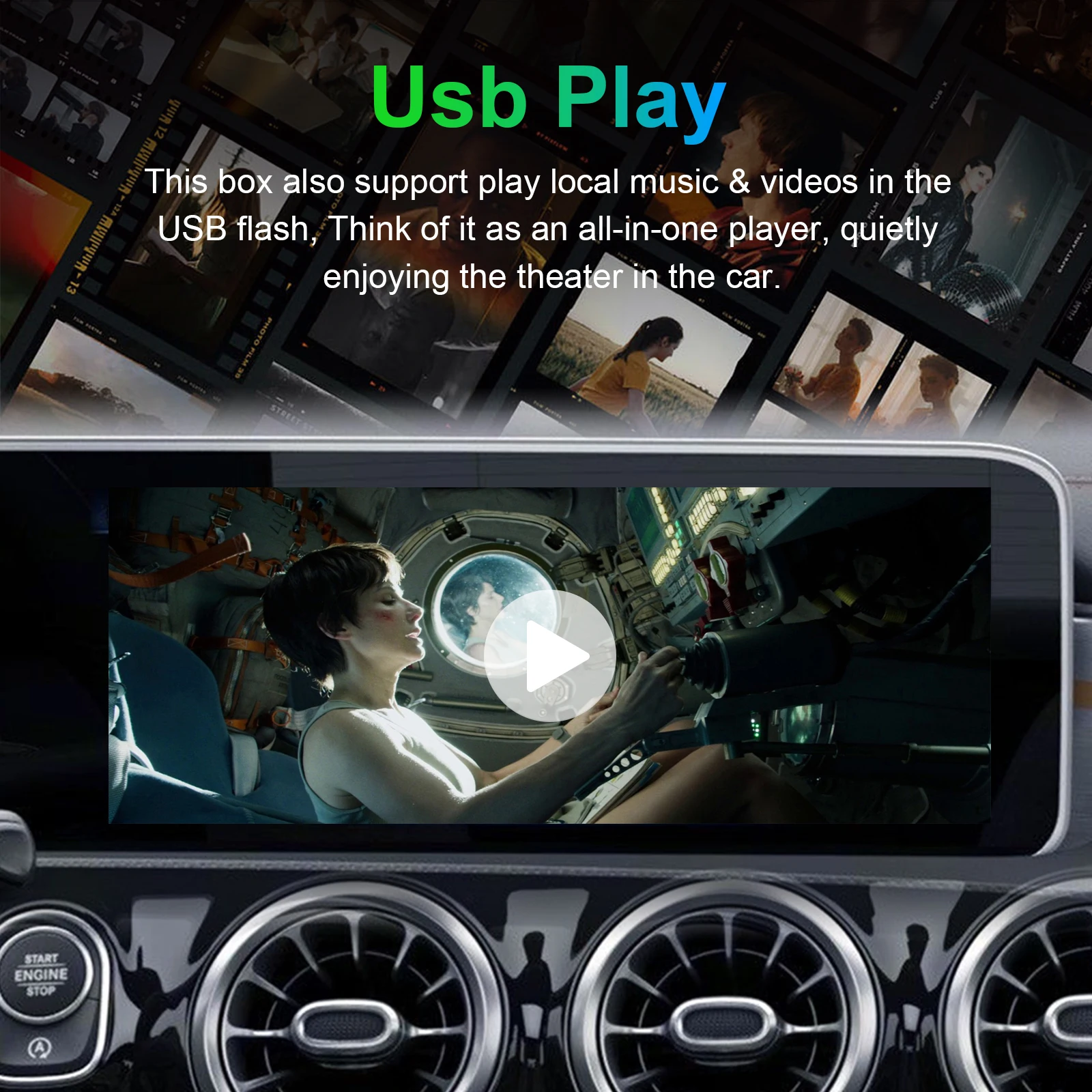 EZoneTronics Decoder Box Per Toyota - Adattatore CarPlay Wireless E Android Auto Per Touch 2 & Entune 2
