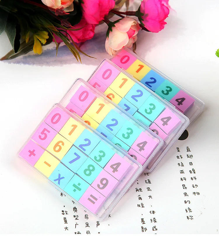 Number Eraser Operation Symbol Primary School Stationery School Supplies Kindergarten Prize Eraser