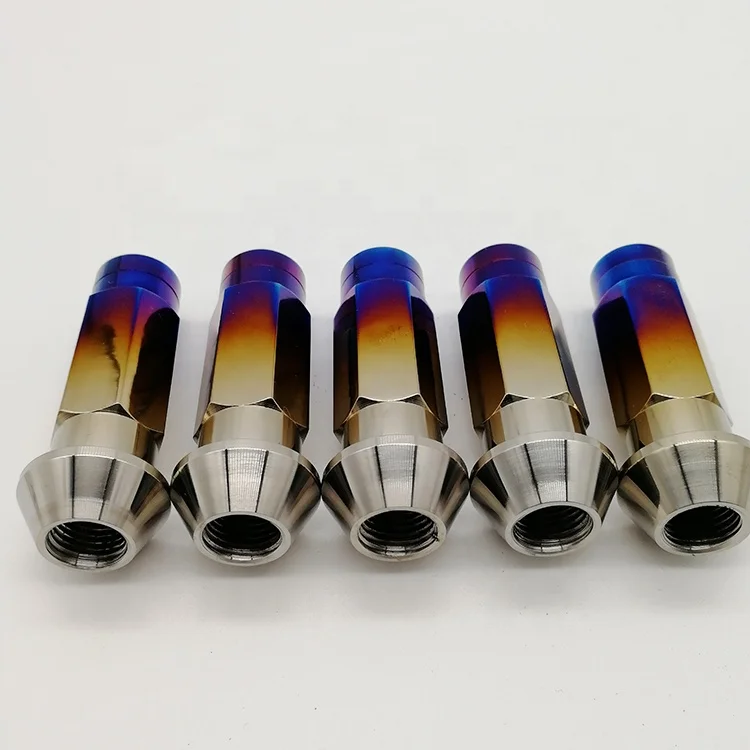 Лучшая цена, титановая гайка ступицы колеса Gr5