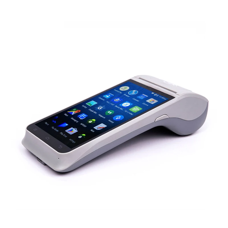 Z91 Android 9.0 Handheld Android 4G EFT 5.5 inch POS Terminal with Printer, Barcode Scanner PDA NFC