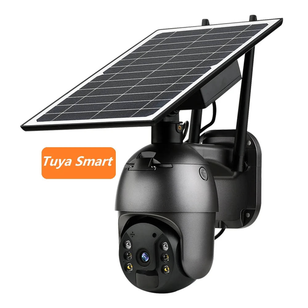 CURISEE Telecamera Di Sicurezza Solare Wireless 3MP 2K - Batteria 4400mAh, Visione Notturna A Colori, PTZ 360°, PIR - 2