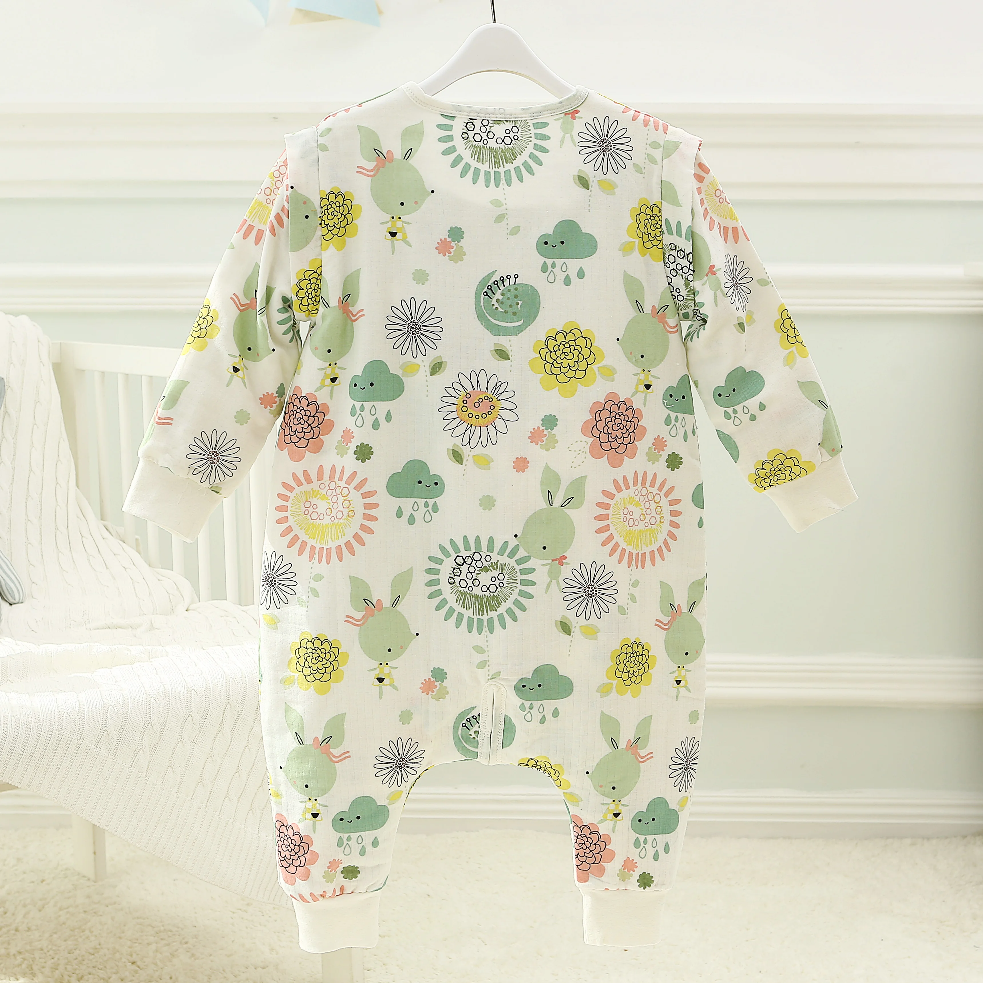 Муслиновое дерево оптовая продажа OEM пользовательские печатных мягкий хлопок детский спальный мешок зима