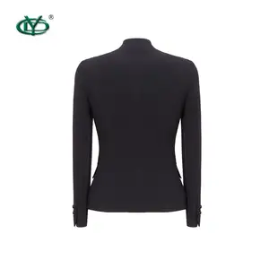 Black Color Wool Fabric Women Suit Anti Shrink Women Office Suits