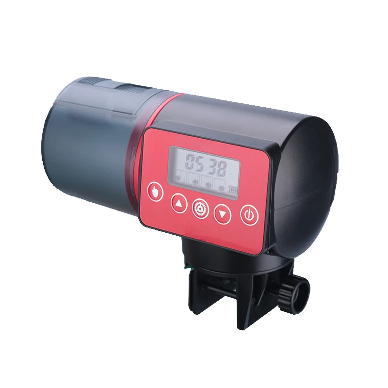 Digital Aquarium Automatic Fish Feeder Fish Tank Timer Feeder 4 Groups Time Settings Electric Adjustable Fish Food Dispenser
