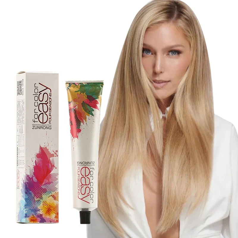 Wholesale Hot Selling Light Blonde Private Label Hair Salon Products Colour Permanent Hair Dye Cream Organic Hair Color