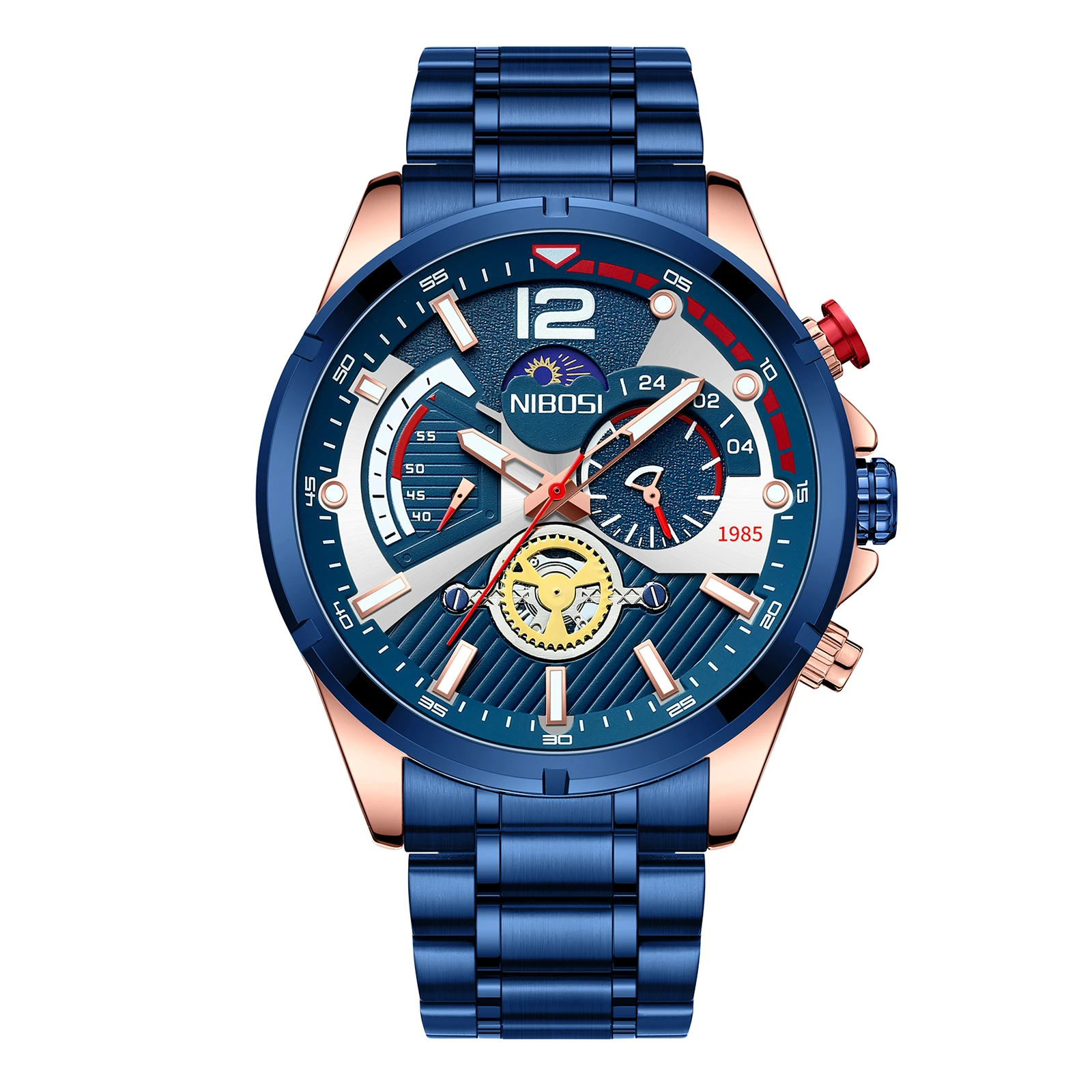 Men's Creative Mechanical Watch - NIBOSI 2591 Quartz