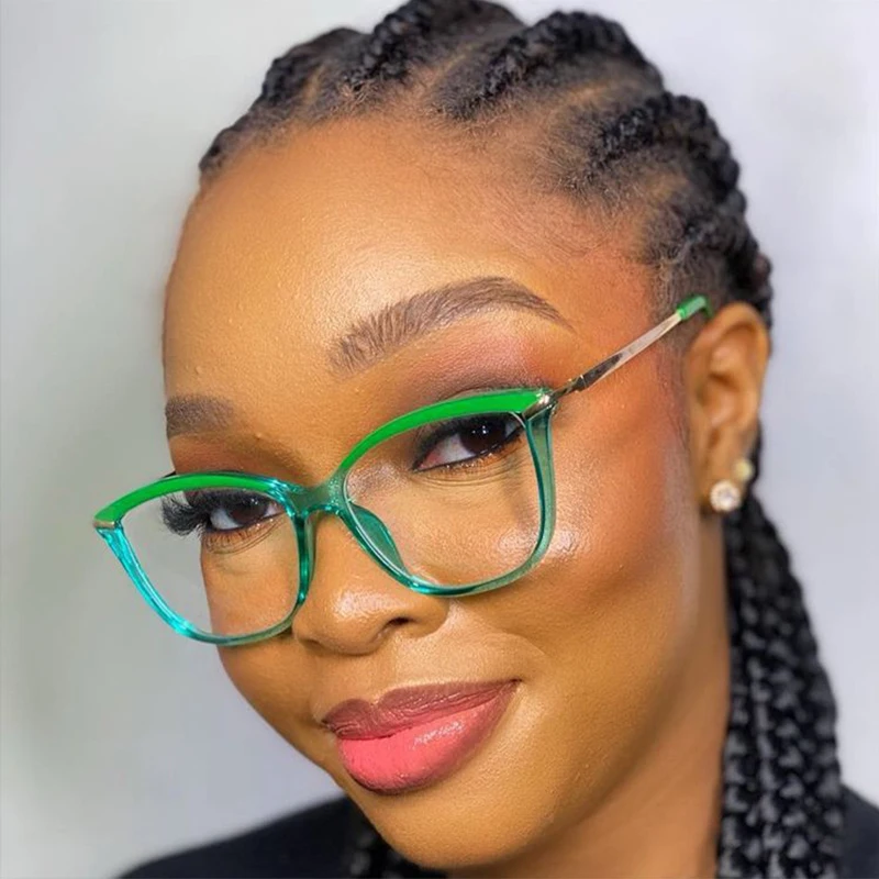 Cat Eye Computer Glasses Anti Blue Light Colorful Frame Eyewear TR90 Blue Light Blocking Eyeglasses Frames