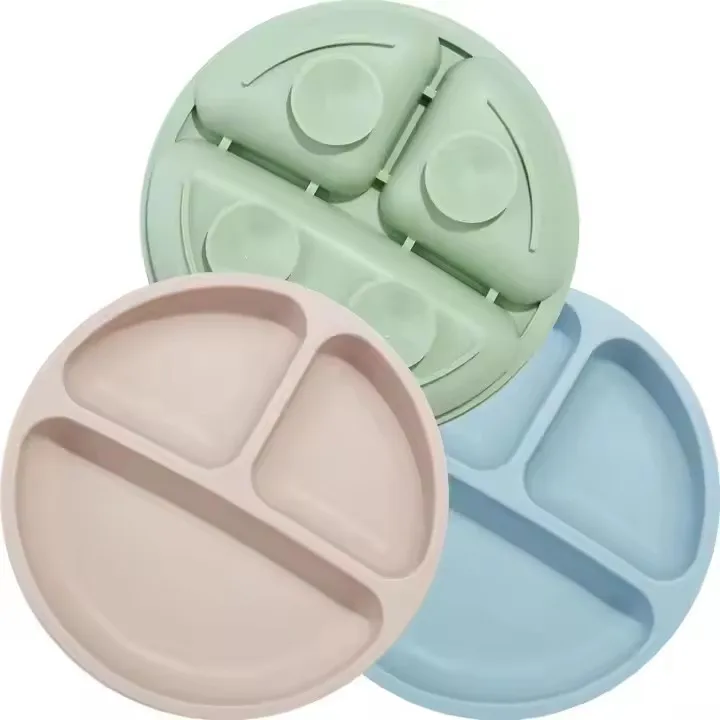 Vente chaude Taille à aspiration en silicone personnalisée Baby Bowl Protection écologique des ustensiles de table pour les enfants