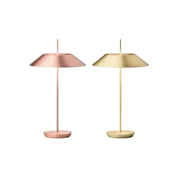 Creative Metal Bedside Lamp Decorative Led Umbrella Shape Champ Champagne Pink Gold Diffuser Table Lamp