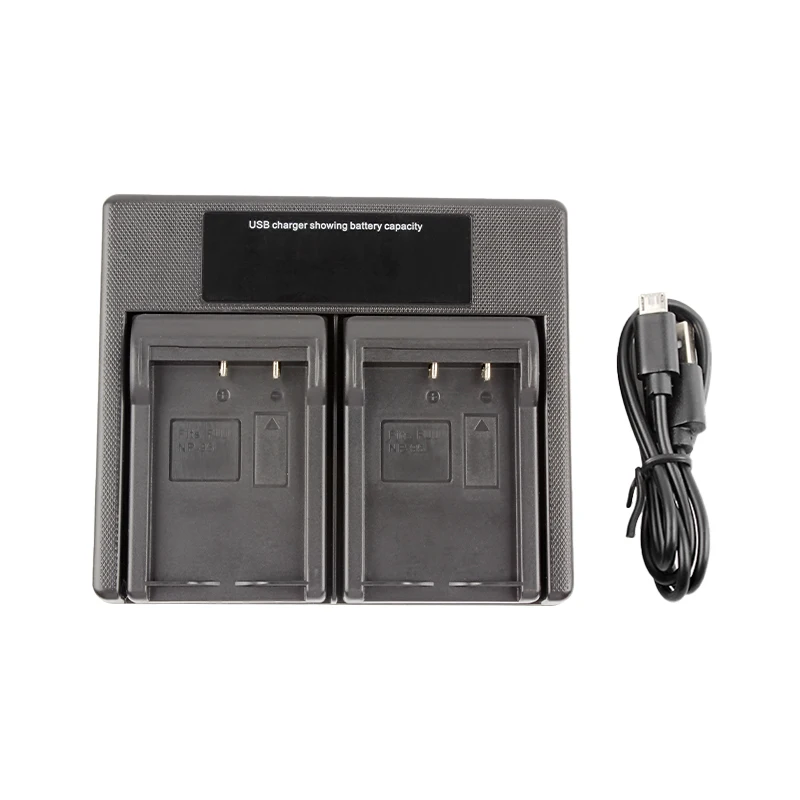 RingTeam NP-95 Dual Charger with LCD Light NP95 Battery Charger for Fuji XF10 X100 X100S X100T X70 X30 X-S1 XF10 Cameras