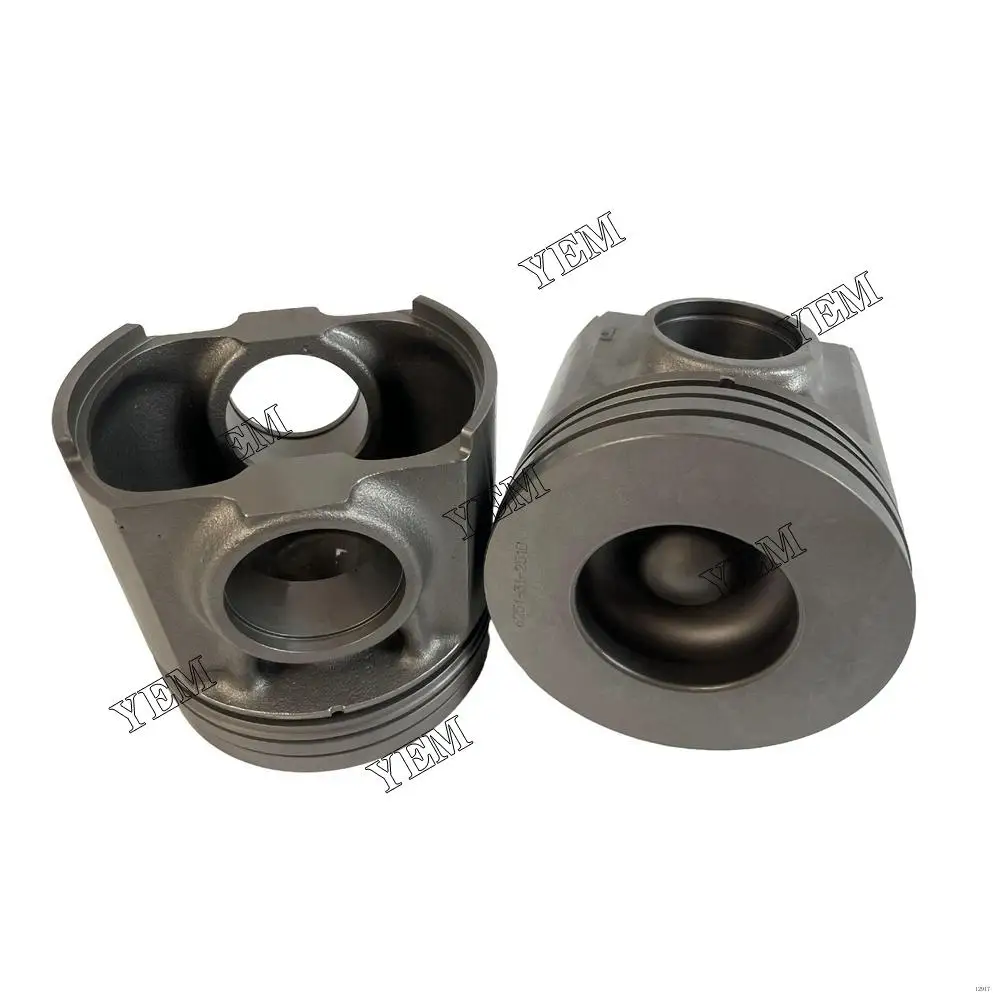 China Supplier 6D125 Engine Piston Kit With Pin CIR-CLIP 6251-31-2510 for Komatsu