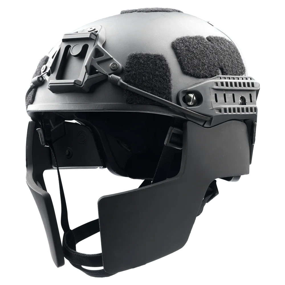 Helmet Chop Protection Headgear - Aramid & Carbon Fiber Side