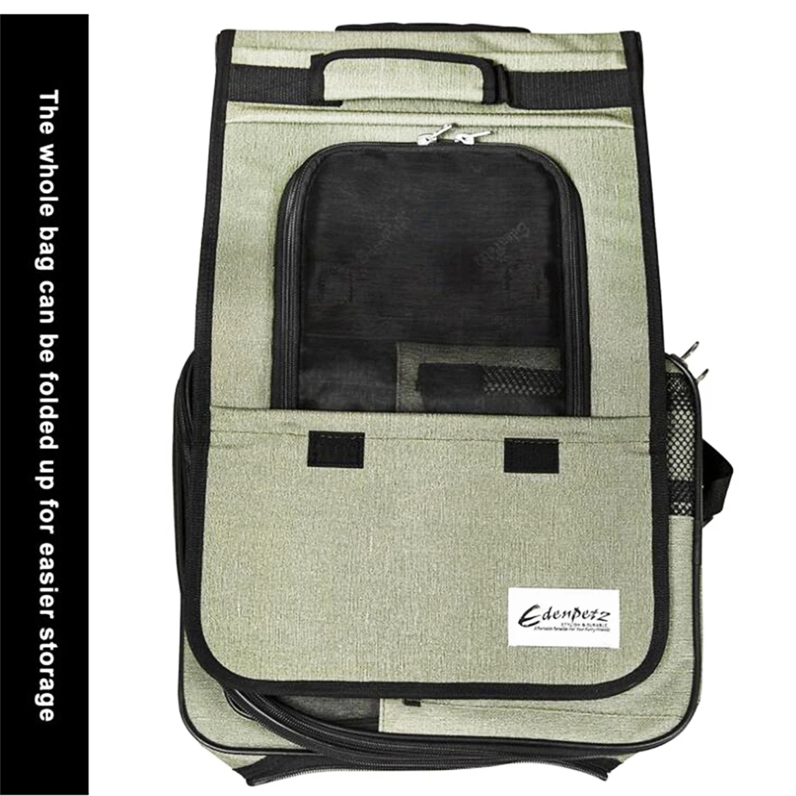 Large Pet Trolley Stroller Foldable Multifunctional Transport Airline Approved Dog Cat Carrier Backpack on Wheels