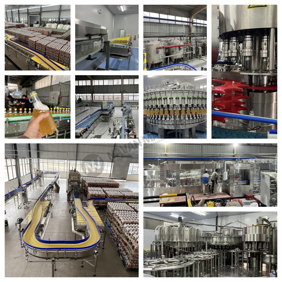 Automatic Beer Filling Machine Rotary PET Plastic Bottled Beer Production Packaging Line factory