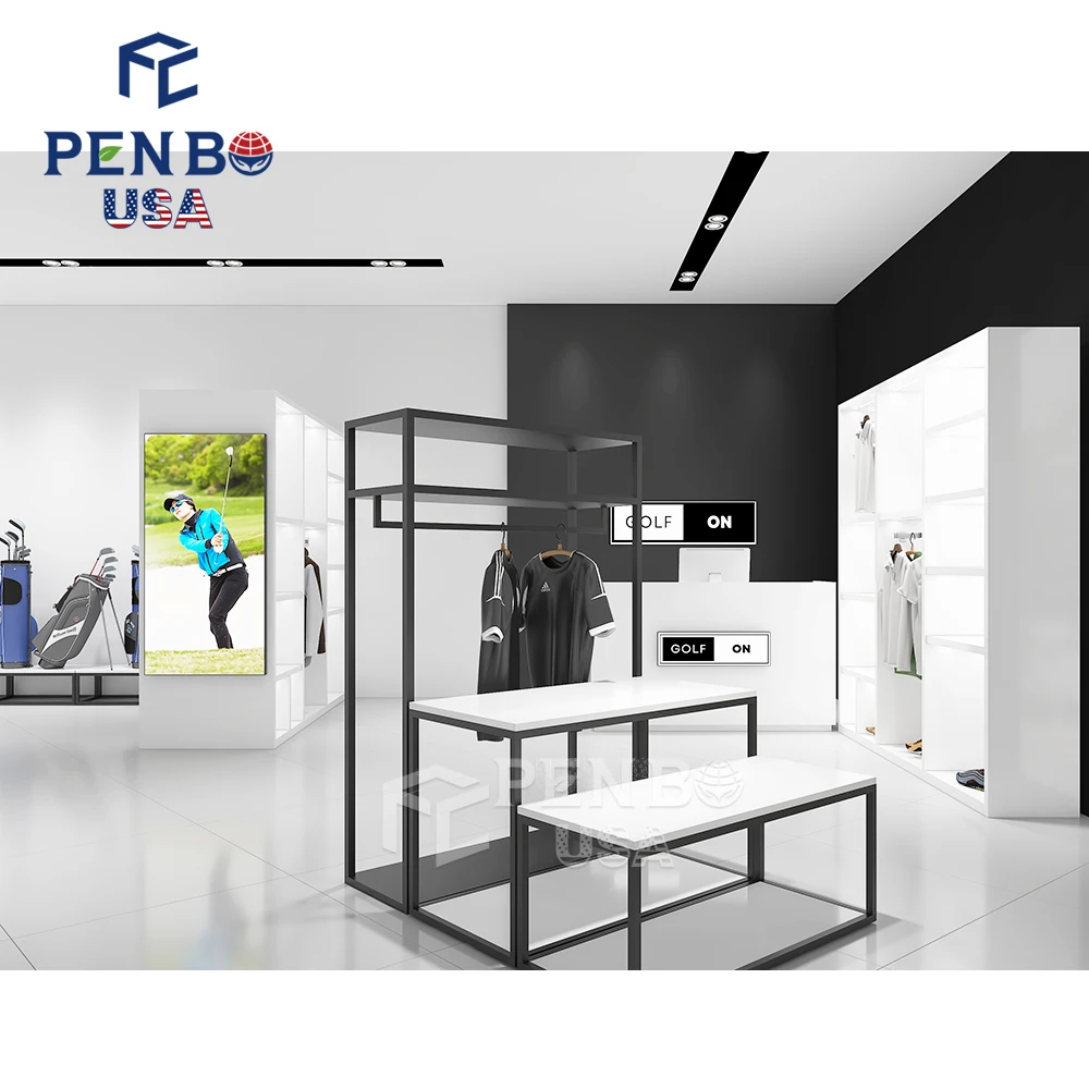 Modern Super Golf Sports Store Customized Eco-Friendly Furniture Detachable  Design for Efficient Clothes Storage Shop Equipment| Alibaba.com, image size:1000x1000
