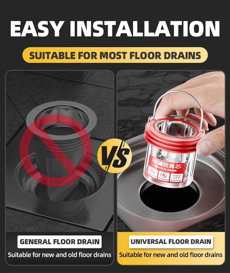 Floor Drain Strainer Core Easy Installation Odor Proof And Anti