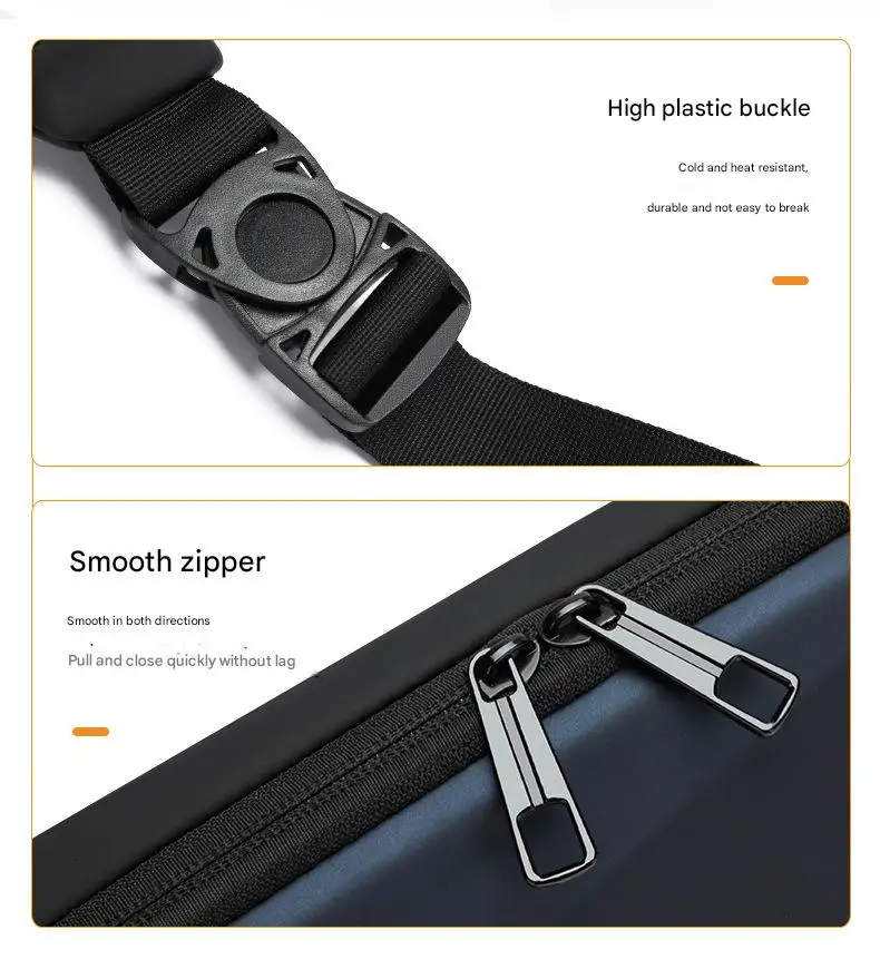 Men's New EV Shaped Waist Bag Fashionable Leisure Shoulder & Small Backpack Trendy Motorcycle Luggage & Saddlebags