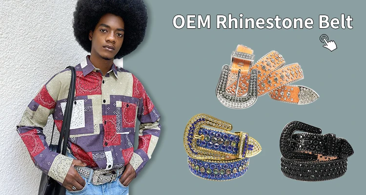Wholesale dna belts rhinestone B.b Simon Belt Rhinestone Plus Size