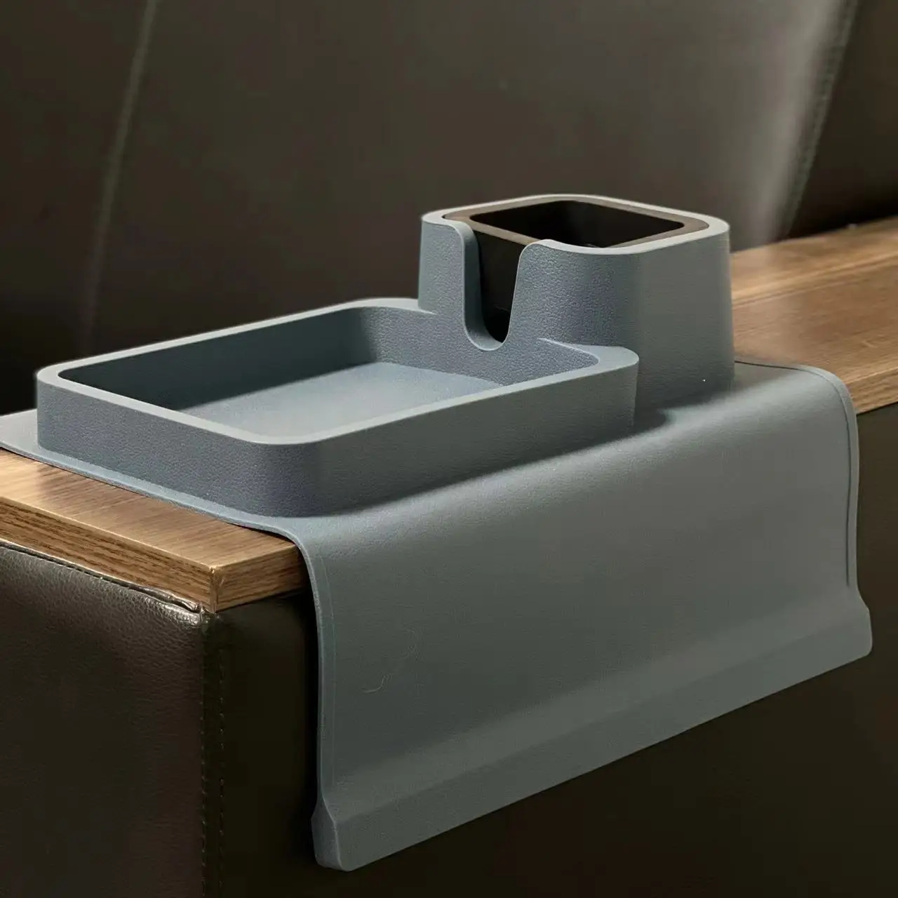 Silicone Couch Cup Holder Sofa Arm Tray For Couch Coaster Caddy With