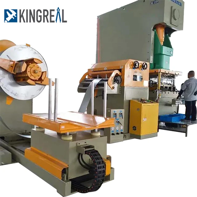 Coil Metal Sheet Panel Leveling Servo Feeding Laser Cutting Machine Combine Decoiler Leveling Feeder Punch Machine