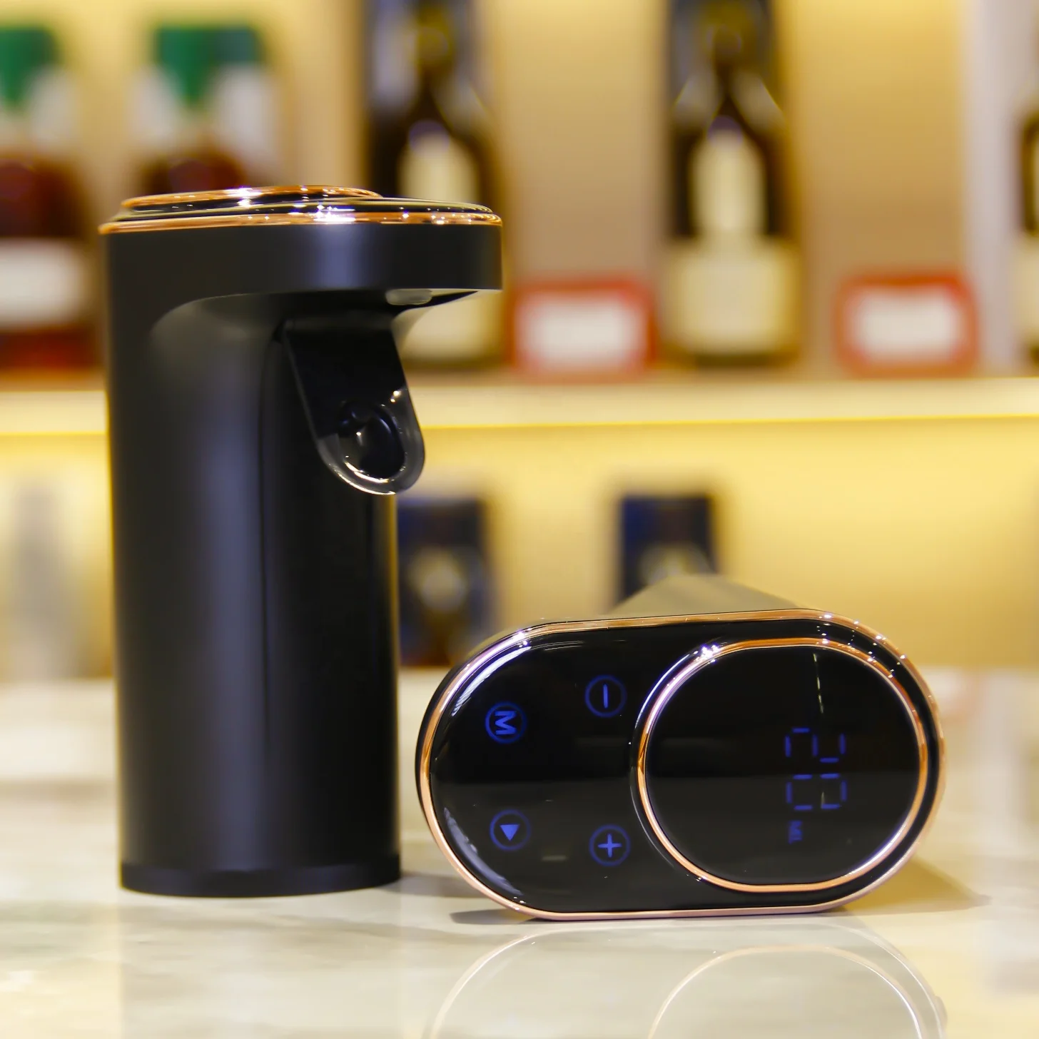 Customize USB Rechargeable Bar Tools Digital Display Automatic Drink Dispenser for Self Serve