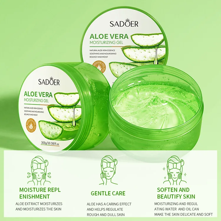 GMP Images After Sun Forever Moisturizes Tender Skin Aloe Vera Gel for Face Care