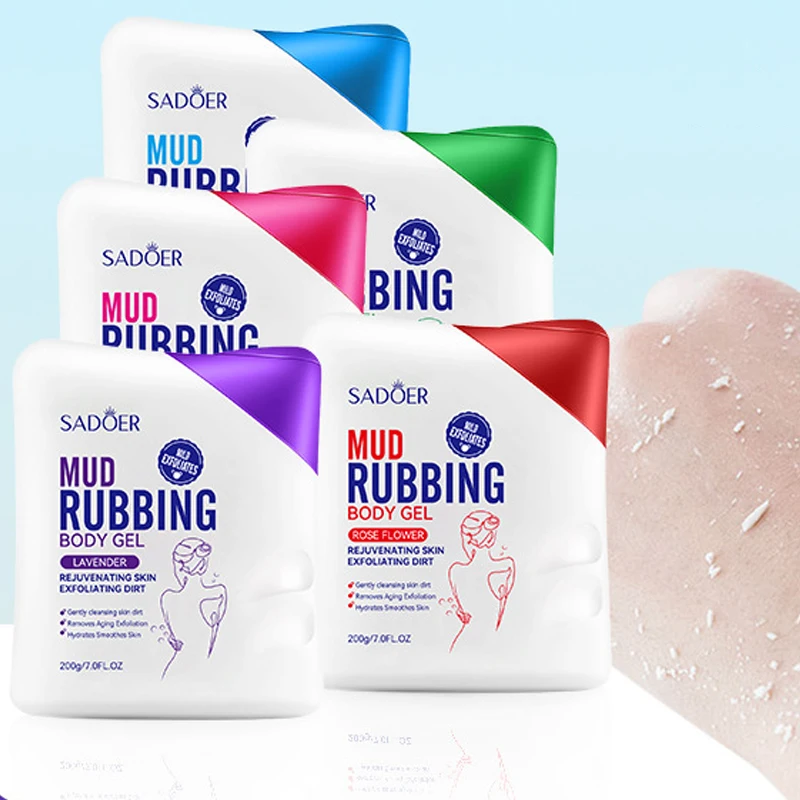 SADOER Moisturizing Smoothing Exfoliating Scrub Deep Cleansing Mud Rubbing Body Gel