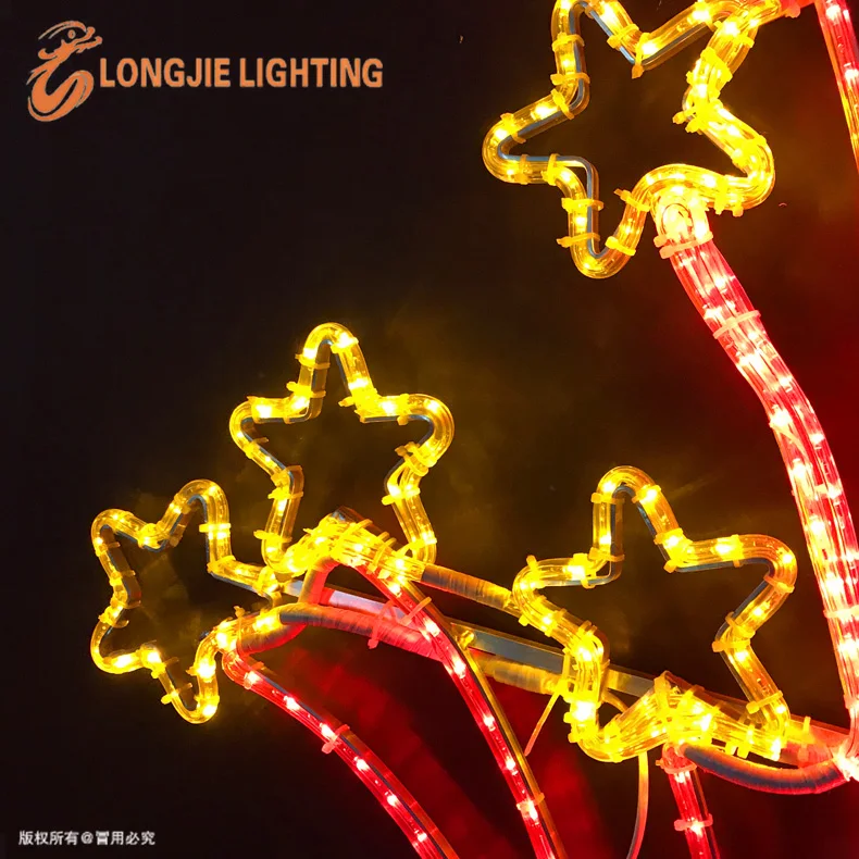 Outdoor LED Christmas Light Poles - 180CM x 120CM 2D Motif