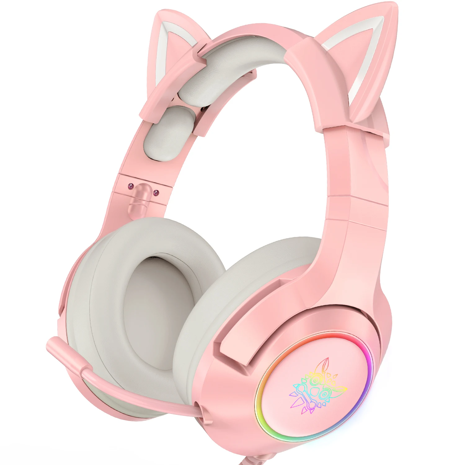 Sostener atmósfera África Source custom onikuma k9 pink cat ear 7.1 virtual stereo surround sound  gaming headset headphones for girls gamer customized logo on m.alibaba.com