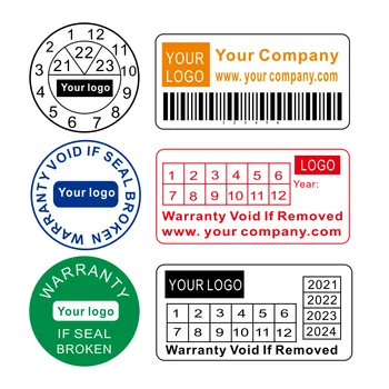 Custom destructible  warranty void sticker with your company logo