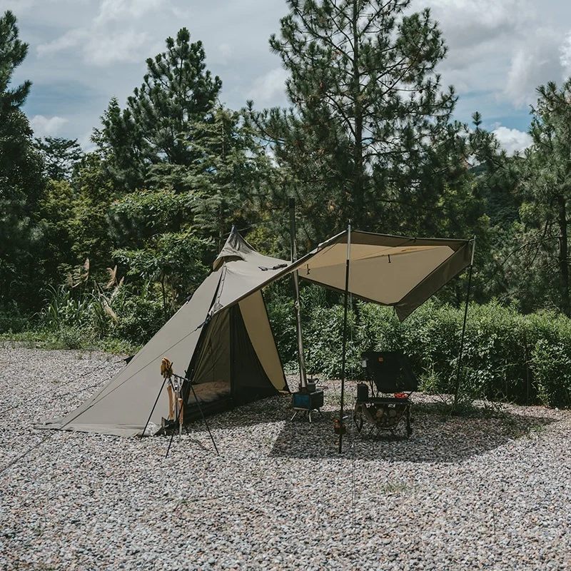 Naturehike camping ranch fire pyramid tent teepee tent for adults outdoor