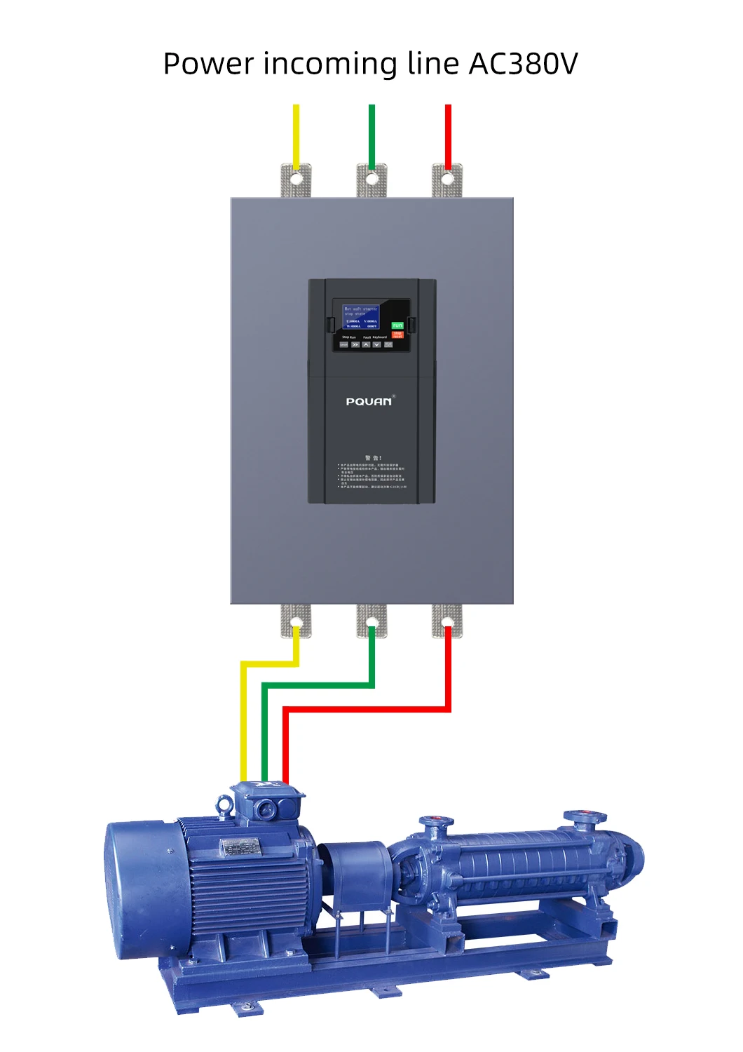 3-Phase 55KW Smooth Soft Starter Motor Starter RS485 Communication IP20 Enclosure Solid-State Technology for Efficient Power manufacture